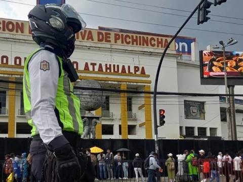 Estas siete vías se cerrarán en Quito este domingo por encuentro entre Universidad Católica y El Nacional