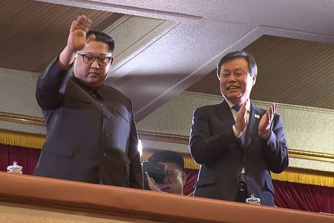 Kim Jong Un y su esposa disfrutaron de un concierto de músicos surcoreanos en Pyongyang 