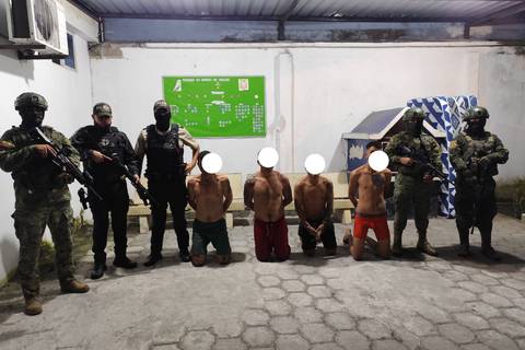 Detienen a sujetos que serían parte del ‘brazo armado’ de Los Choneros en Manabí