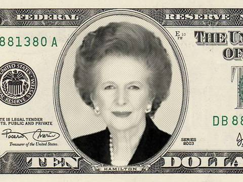 ¿Margaret Thatcher en el billete de $10?
