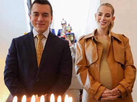 El presidente Daniel Noboa celebra su primer cumpleaños en Quito y su esposa, Lavinia Valbonesi, comparte las fotos del festejo en el interior del Palacio de Carondelet
