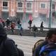 Marcha en centro histórico de Quito terminó en enfrentamiento entre manifestantes y policías