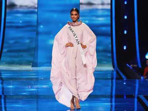 Miss Universo 2023: por qué Miss Pakistán desfiló en burkini en la competencia en traje de baño