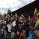 Quito tuvo multitudinaria respuesta a plantones y caravanas por la paz
