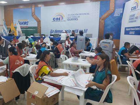 Guayas es la provincia que más atrasada está en el procesamiento de los resultados de los comicios, según José Cabrera, vocal del CNE