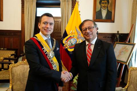 Presidentes de Ecuador y Colombia tuvieron una reunión bilateral tras posesión