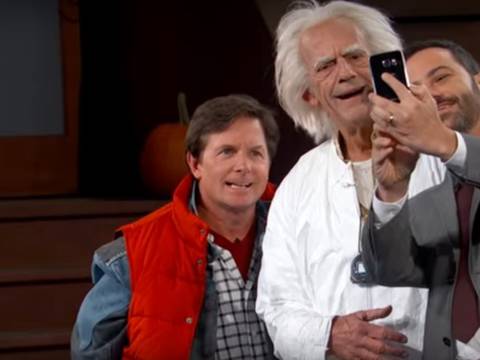 [Video] Marty McFly y el Doc Brown se reunieron en el show de Jimmy Kimmel