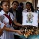 En torneo, colegios de Guayaquil recrearon balsas nativas de huancavilcas