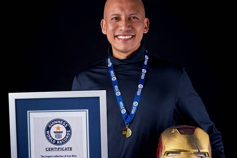 Conozca a Miguel Andrés Javier Hidalgo, el peruano que recibió el Record Guinness por su colección de Iron Man