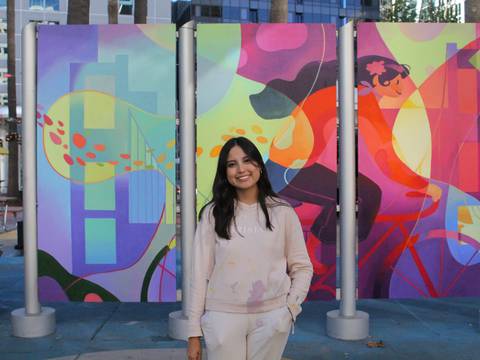 Vanessa Shivé, la ilustradora ecuatoriana que pinta murales en San Francisco, Estados Unidos