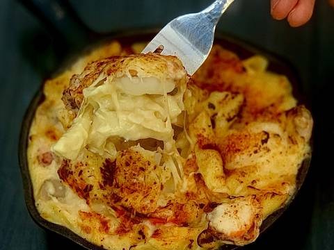 Cocolón: macarrones con queso y langosta, crepe de masa madre, helado de frutos rojos y arroz meloso de pato