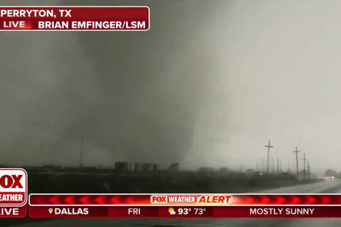 Tornado arrasa una localidad en el norte de Texas, EE.UU. 