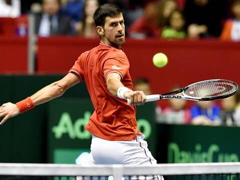 Novak Djokovic dio el primer golpe a España en Copa Davis