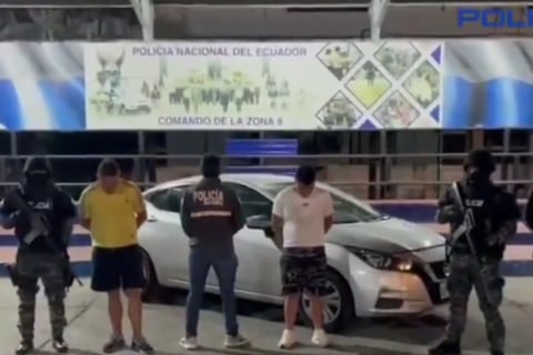 Capturan en Guayaquil a dos colombianos considerados objetivos de mediano y alto valor por tráfico de drogas