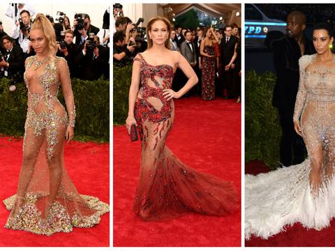 Beyoncé, JLo y Kim Kardashian, las atrevidas de la gala del MET