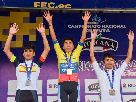 Mateo Ramírez y Camila Salgado, campeones juveniles en ciclismo de ruta