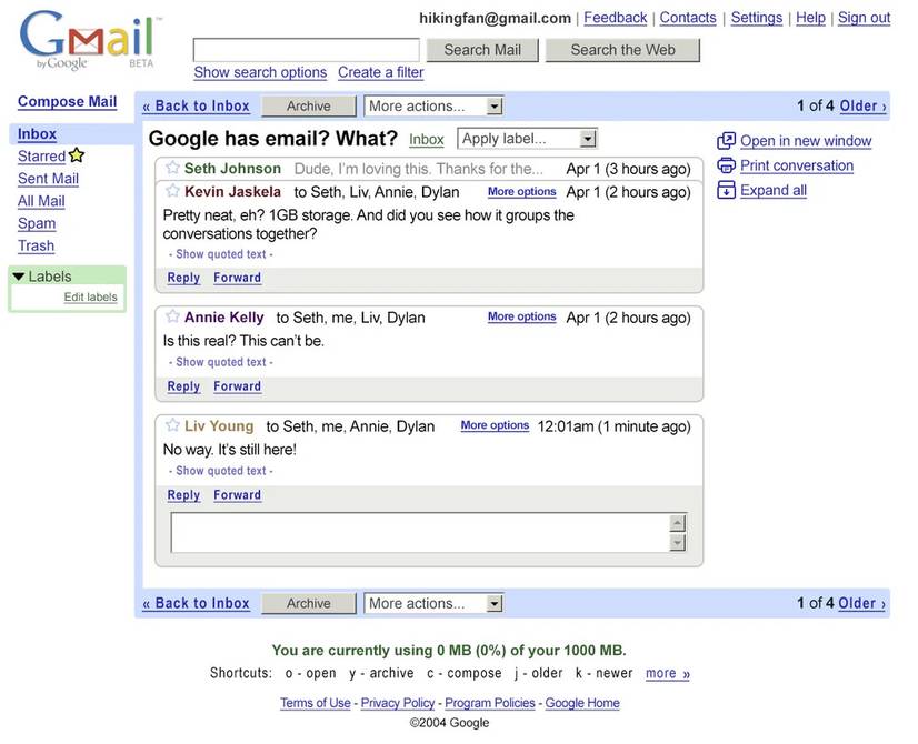 Hace casi 20 años que usamos Gmail: así ha evolucionado la herramienta de correo  electrónico de Google
