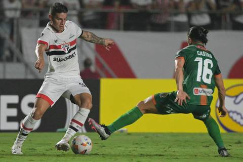 Preocupación en Sao Paulo: James Rodríguez se lesiona y podría ser baja para visitar a Barcelona SC en Copa Libertadores