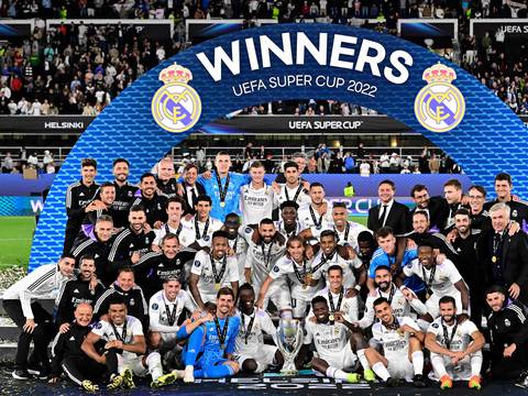 ¡Real Madrid, amo y señor de Europa! los blancos superaron 2-0 al Eintracht de Fráncfort y conquistaron la Supercopa de la EUFA