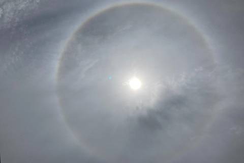 Halo solar sorprende a Guayaquil y otros sectores este martes 
