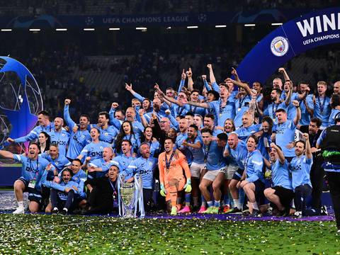 ¡Campeones, campeones...! Manchester City conquistó la Champions League con la victoria 1-0 sobre el Inter 
