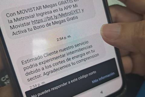 Claro y Movistar advierten a sus clientes de posibles intermitencias en sus servicios por los cortes de energía 