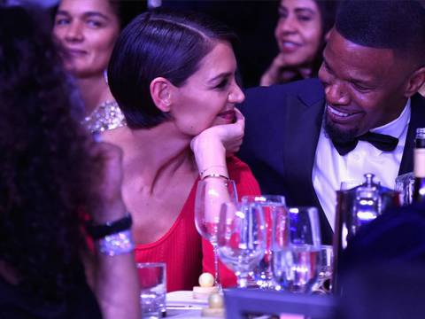 Jamie Foxx y Katie Holmes fueron juntos a los Grammy