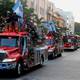 Desfiles y ejercicios de agua, entre actividades de bomberos porteños para festejar su día y a la ciudad