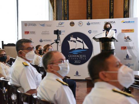 Cuatro veleros internacionales y el Buque Escuela Guayas participarán en el Guayaquil a Toda Vela 2022