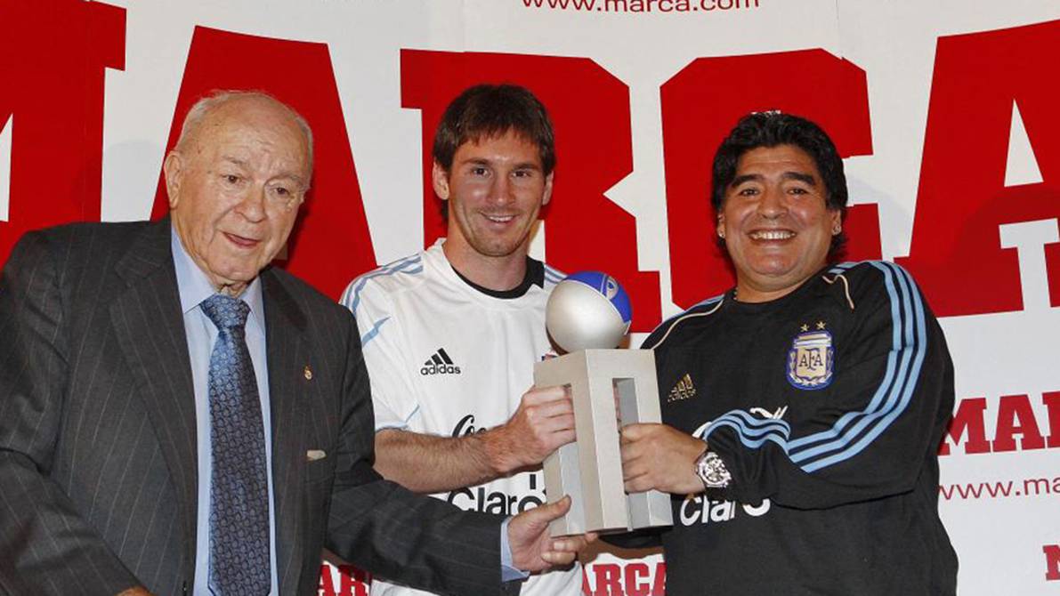 Lionel Messi, Diego Maradona and Alfredo Di Stefano in Guayaquil, the only city on the planet where the trio appeared in the Argentina shirt |  football |  Sports