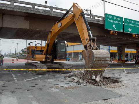 Hasta el 7 de noviembre se extenderán trabajos en la intersección de la avenida Rolando Pareja y Agustín Freire, en el norte de Guayaquil