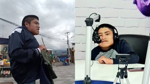 ‘Mi columna es torcida y tengo deformaciones en las manos’: profesional ecuatoriano con discapacidad ha tratado de conseguir ingresos vendiendo caramelos y ropa 