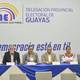 CNE  extendió el plazo para el procesamiento de actas de escrutinio de Guayas y del exterior 