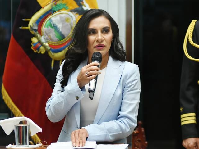 Verónica Abad, vicepresidenta de Ecuador: ‘A Juan Guarderas lo han visto entrando y saliendo de la Presidencia porque aquí todo se sabe’