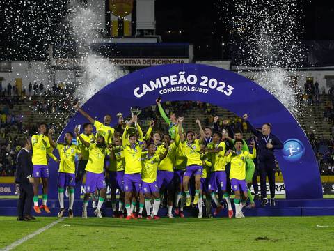 Resbalón de Ecuador le permite a Brasil ser campeón del Sudamericano sub-17