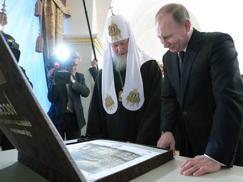 El patriarca ortodoxo Cirilo cree que Vladimir Putin fue puesto en el poder por Dios