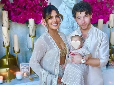 Priyanka Chopra y Nick Jonas celebran su primer festival hindú como papás