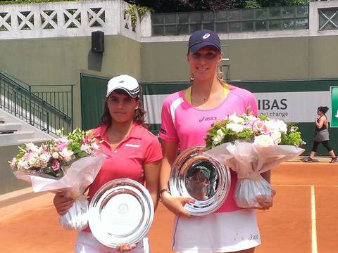 Doménica González y Haddad Maia cayeron en la final junior de dobles de Roland Garros
