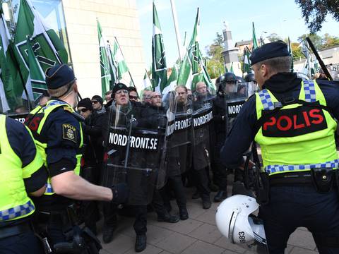 Manifestación neonazi en Suecia deja 20 detenidos