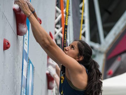 Andrea Rojas en el top 15 del Mundial de Escalada