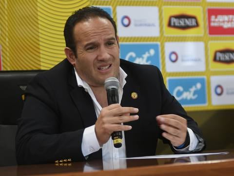 Situación financiera de la Ecuafútbol es ‘complicada’, revela presidente Francisco Egas