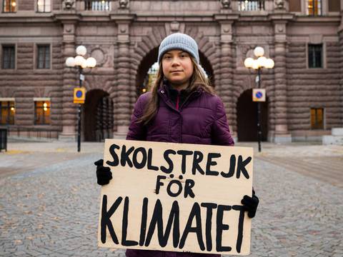 Hoy fue la última protesta escolar de la activista del clima Greta Thunberg