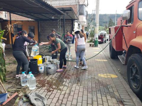 El servicio de agua en Patate se raciona para 2.000 familias desde hace dos semanas 