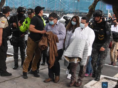 Detenidos por el caso Purga llegaron a Quito, audiencia de formulación de cargos será en las próximas horas 