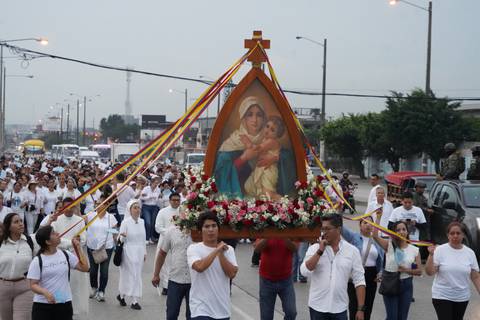 ‘Elevemos una plegaria para que la paz llegue a Guayaquil y al país’: el clamor de fieles en romería de Schoenstatt