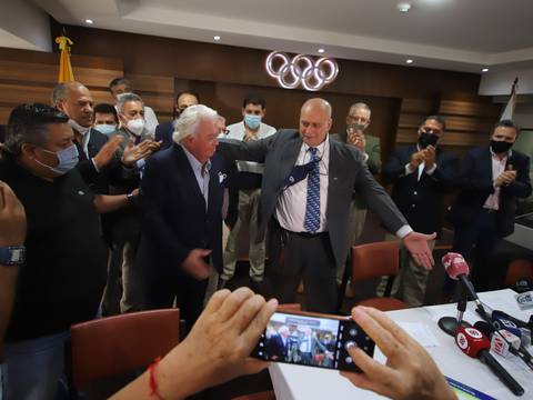 Ministerio del Deporte registra al directorio que preside Jorge Delgado Panchana como ganador de las elecciones del Comité Olímpico Ecuatoriano
