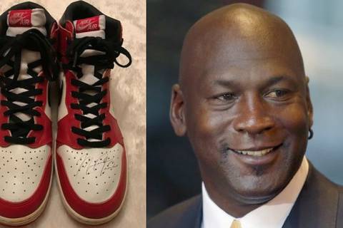 Por $ 1 millón ponen a la venta en eBay los legendarios zapatos Air Jordan 1 de Nike, firmados por Michael Jordan