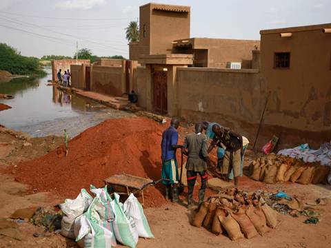 Sudán sufre grandes inundaciones causadas por tormentas