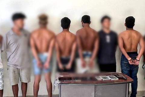 Detienen a ocho presuntos extorsionadores en Pedernales: hay cuatro adolescentes entre los capturados