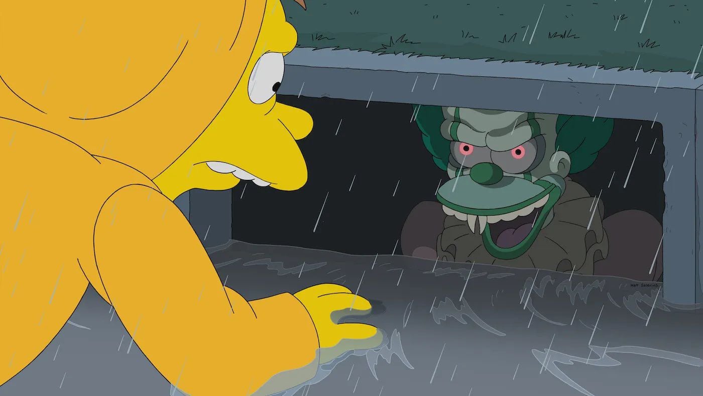 ‘Los Simpson’ rinden tributo a ‘It’ de Stephen King en su especial de Halloween este 23 de octubre